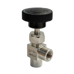 Кран игольчатый (сталь 304 нерж) угловой 1/8