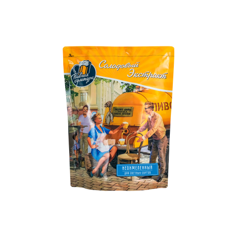 Солодовый экстракт неохмеленный Пенная культура для светлых сортов 1 кг