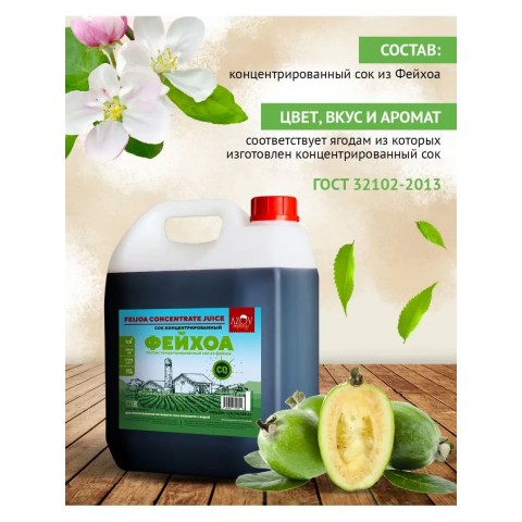 Сок Фейхоа концентрированный натуральный 1 кг
