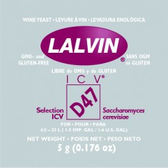 Дрожжи Lalvin ICV-D47, 5 гр