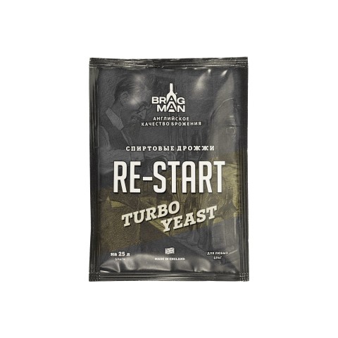 Дрожжи спиртовые Bragman Restart Turbo, 50 г