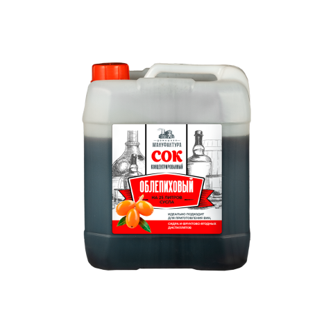 Сок Домашняя Мануфактура Облепиховый концентрированный, 5 кг