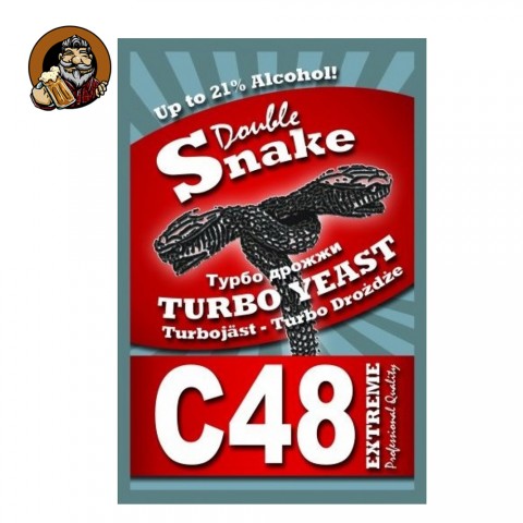 Дрожжи спиртовые Double Snake C48 Turbo, 130 гр