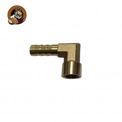 Переходник латунный угловой 1/4 (мама) штуцер 10 мм