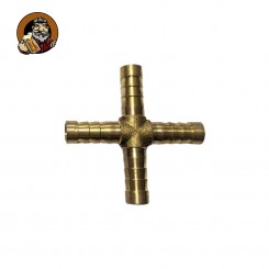 Тройник латунный X-образный 8 мм