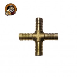 Тройник латунный X-образный 10 мм
