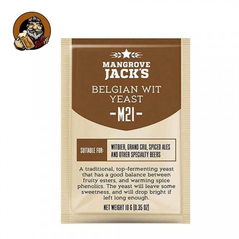 Дрожжи пивные Mangrove Jacks Belgian Wit M21, 10 гр