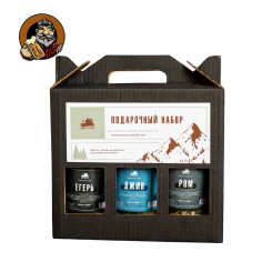 Подарочный набор по 0.5 л Традиционная серия №3 (джин, егерь, ром)