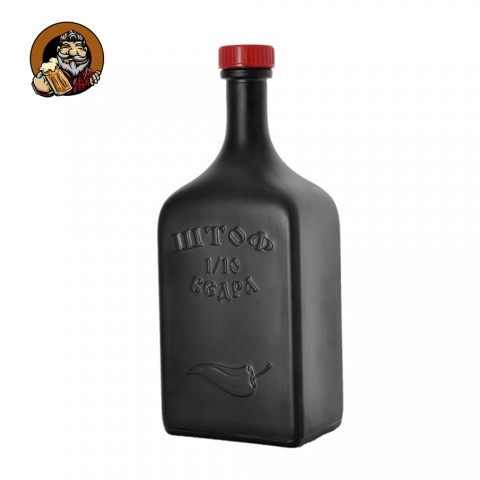 Бутылка Штоф черная матовая 1,2 л