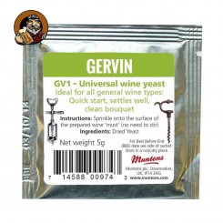 Дрожжи винные Gervin GV1 (Universal)