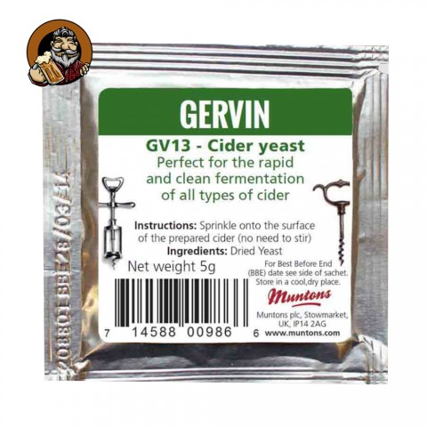 Дрожжи винные Gervin GV13 (Cider)