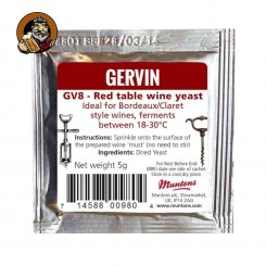 Дрожжи винные Gervin GV8 (Red Table Wine)