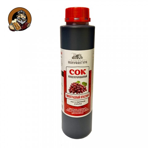 Сок Домашняя Мануфактура Виноградный красный концентрированный, 1 кг